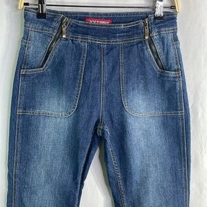 XXI Premium Denim double front zip wide leg jeans